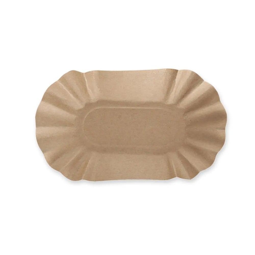 Franz Mensch NatureStar Pappschalen oval 11x19,5cm 1000 Stk Kraftpapier