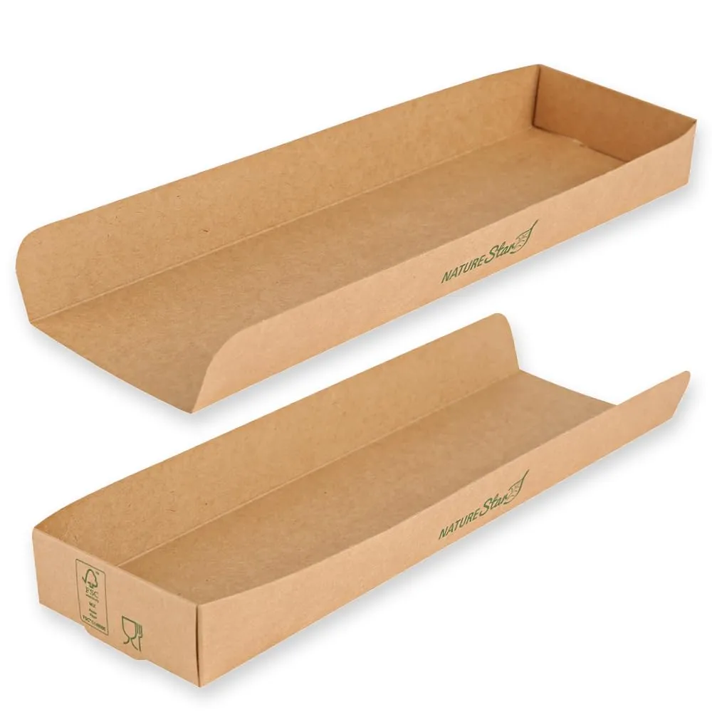 NatureStar Hot Dog Tray Kraftpapier 28cm braun 500 Stück To-go