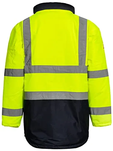 Nitras Safety Motion Tex Viz Warnschutzparker XL neongelb