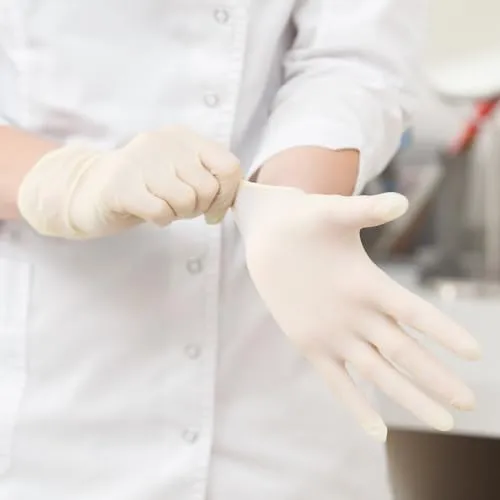 Hygostar Sense Latexhandschuhe M puderfrei 100 Stück griffig
