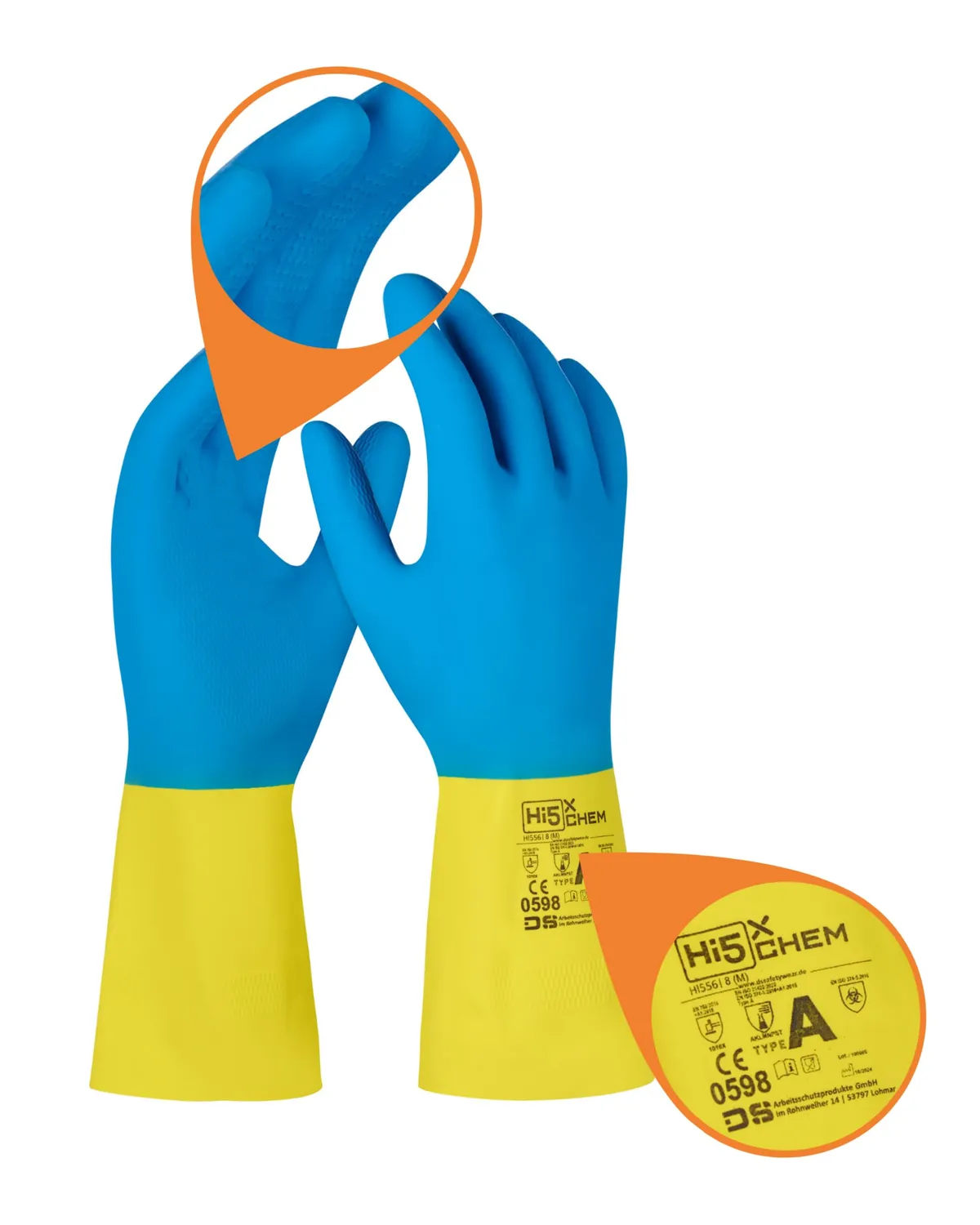 Hi5 Chem Chemikalienschutzhandschuhe XXL 1 Stück