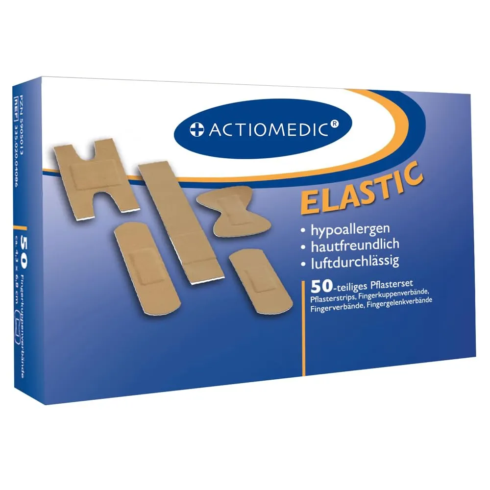 Franz Mensch Elastic Pflasterset 50-teilig 2 Sets hypoallergen elastisch