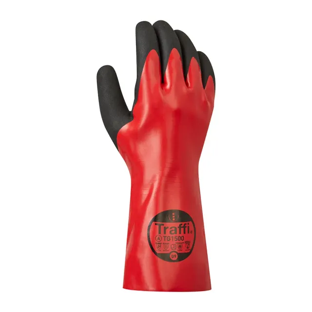 TraffiGlove TG1500 Chemiehandschuhe NBR Größe 7-12 wasserdicht