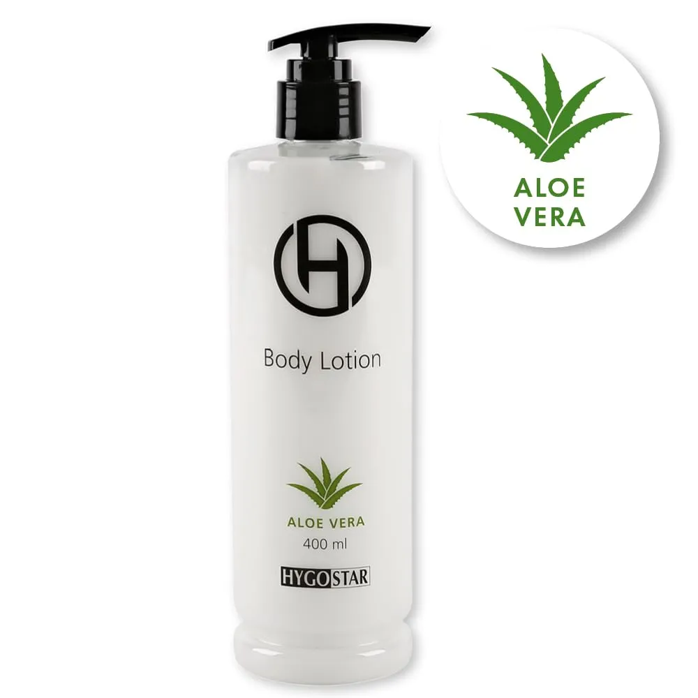 Hygostar Body Lotion Pumpspender 400 ml 30 Stück Aloe Vera