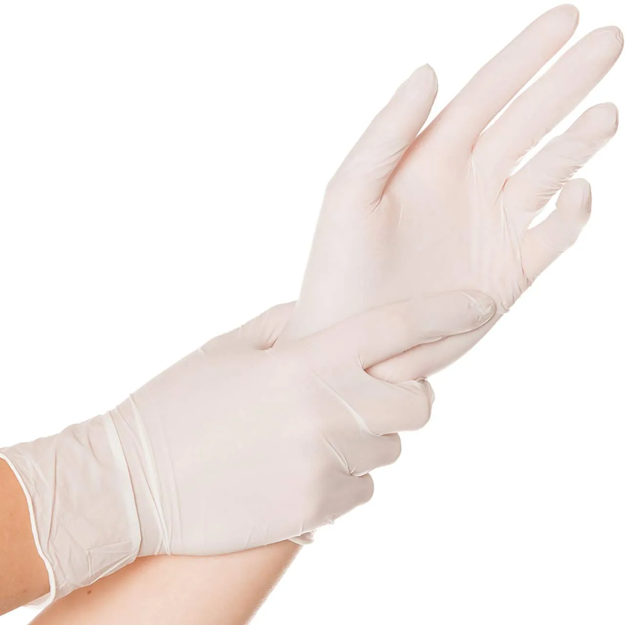 Franz Mensch 26150 Einmalhandschuhe Nitril Weiß M 200 Stück