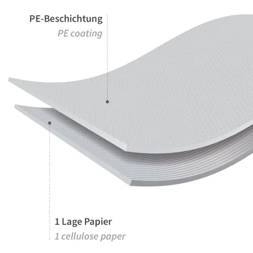 Hygostar Einweg-Lätzchen Papier PE Klebestreifen 500 Stück