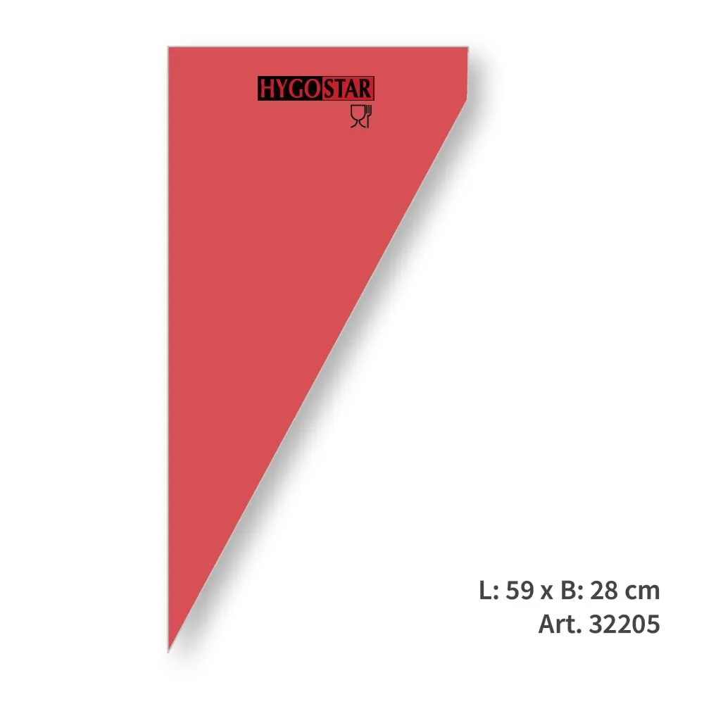 Hygostar Hot Spritzbeutel 59 cm rot 370 Stück hitzebeständig