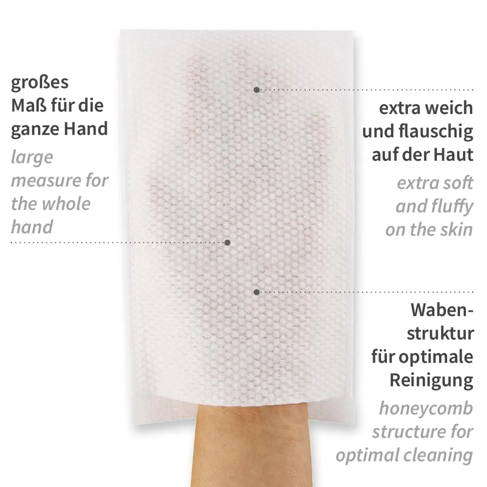 Hygostar Soft Waschhandschuhe Spunlace weiß 1000 Stück