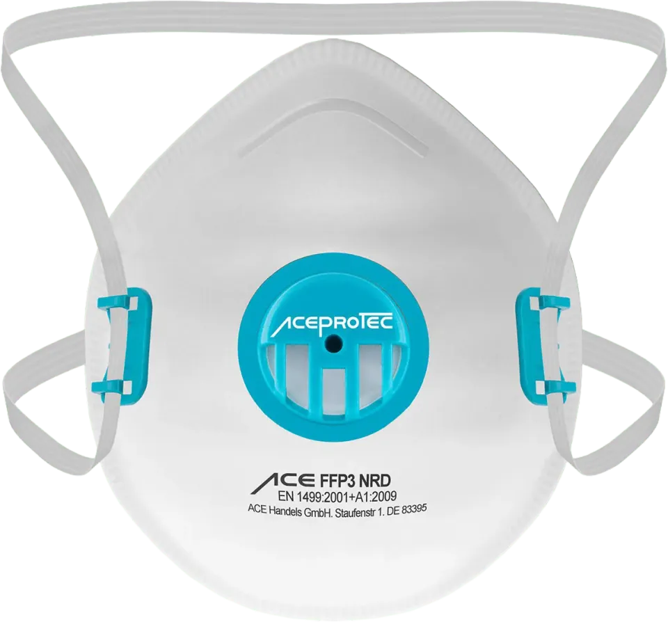 ACE ProTec FFP3 Staubmaske Ventil 5 Stück weiß