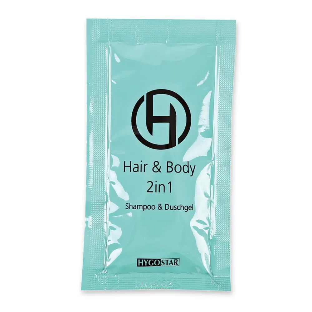 Hygostar Hair & Body 2in1 Sachet 1000x12ml hellblau Hotel