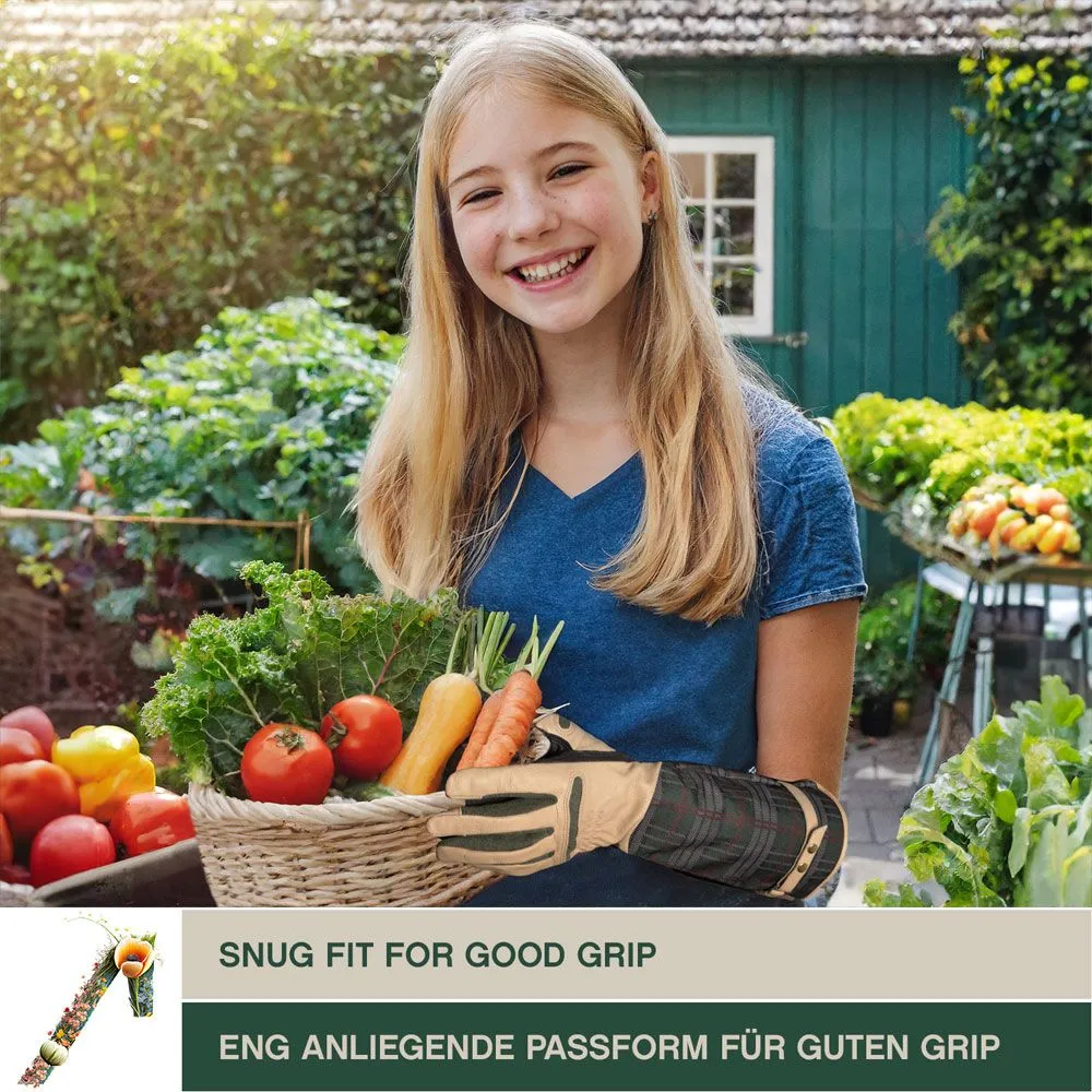 ACE Garden Glam Gartenhandschuhe Ziegenleder 1 Paar Damen