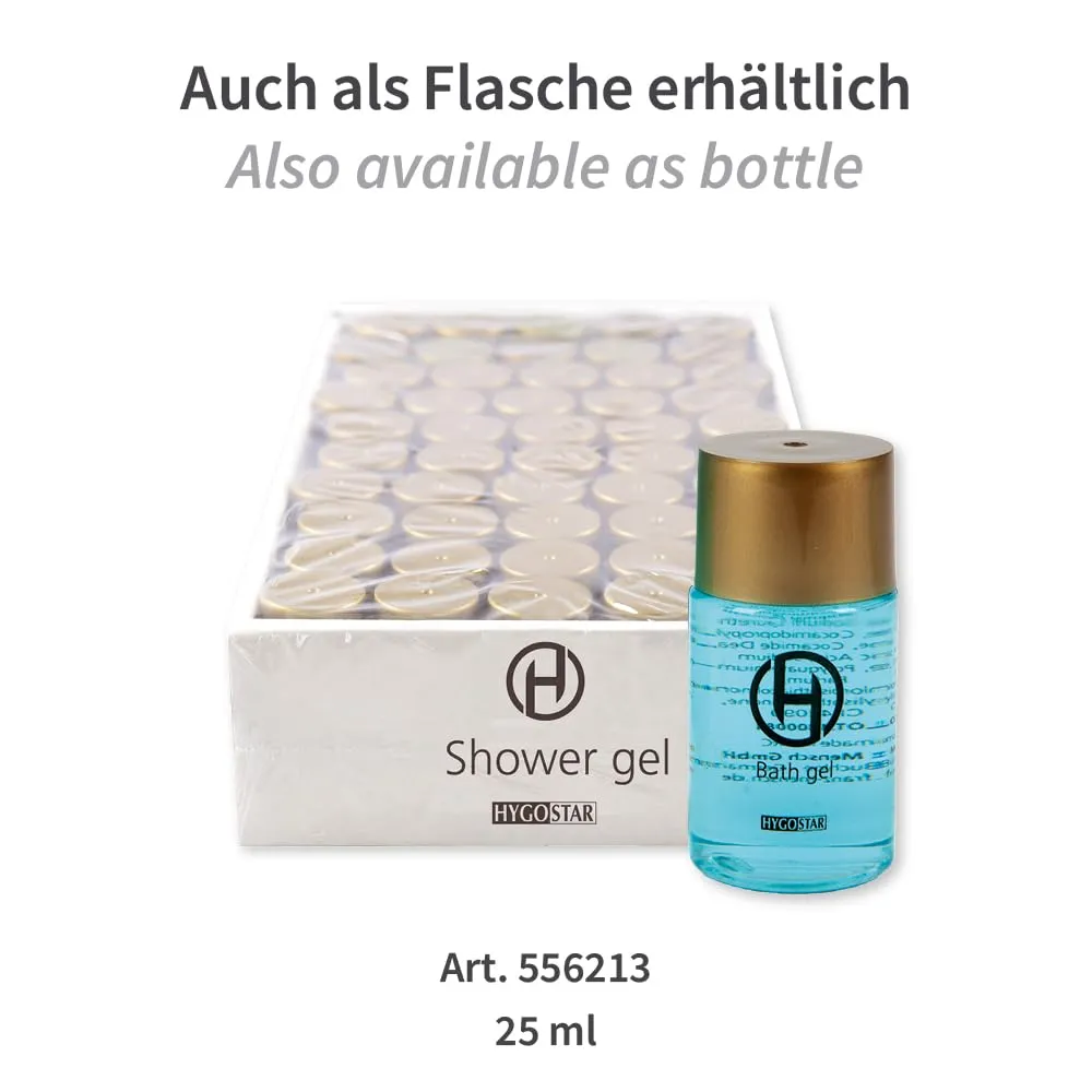 Hygostar Duschgel Tube 30 ml 250 Stück hellblau