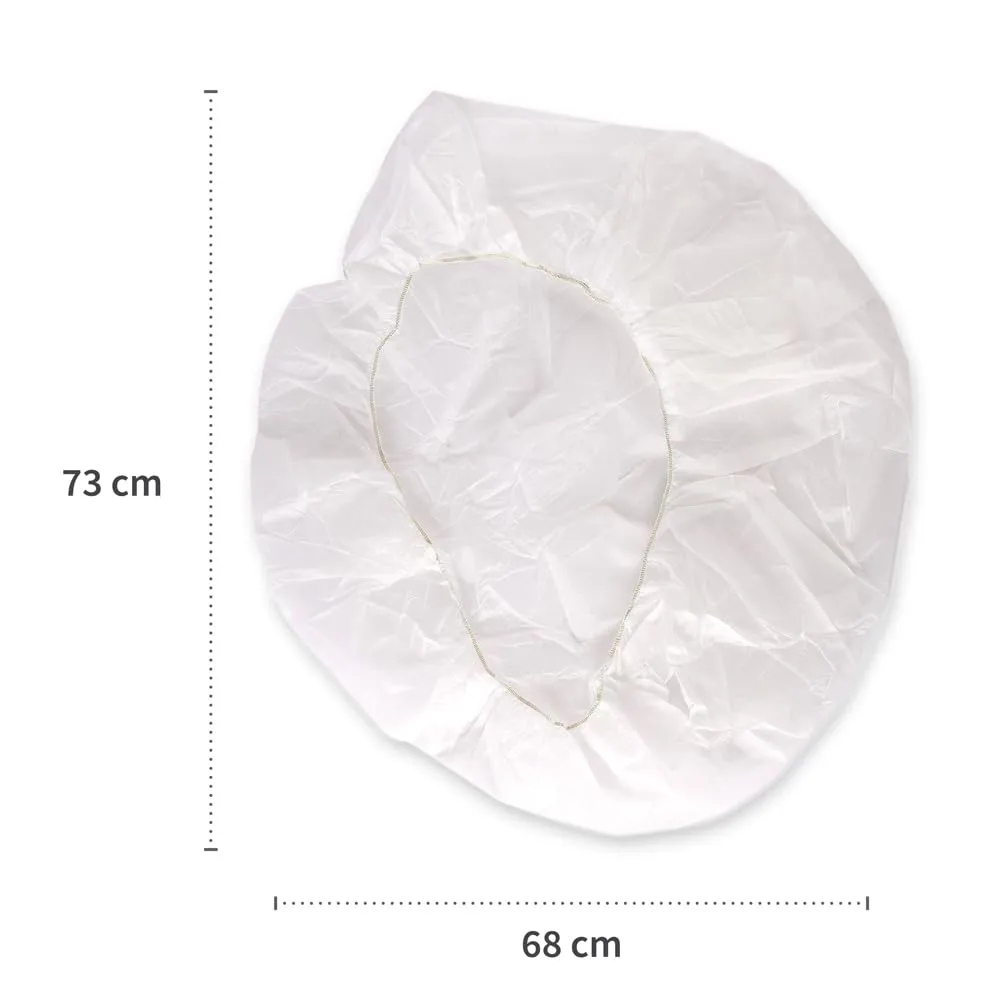 Hygostar Abdeckhaube PP weiß 73x68cm 500 Stück Gummizug