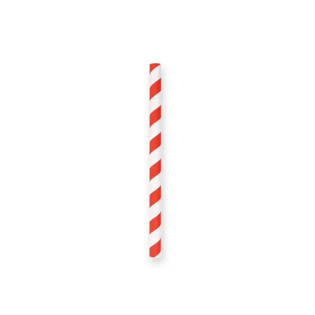 NATUREStar Cocktail Papiertrinkhalme rot-weiß 3400 Stück FSC