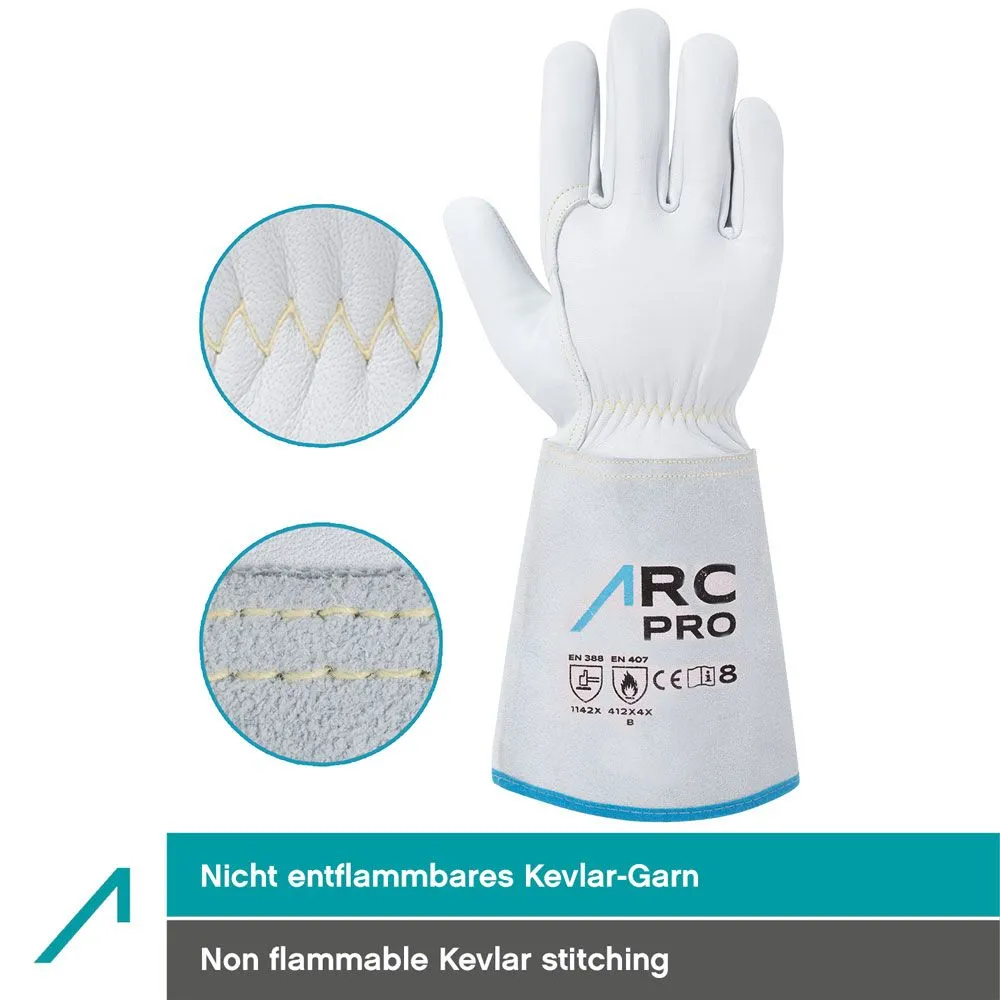 ACE ARC Pro Schweißerhandschuhe 1 Paar 10-XL Rindleder