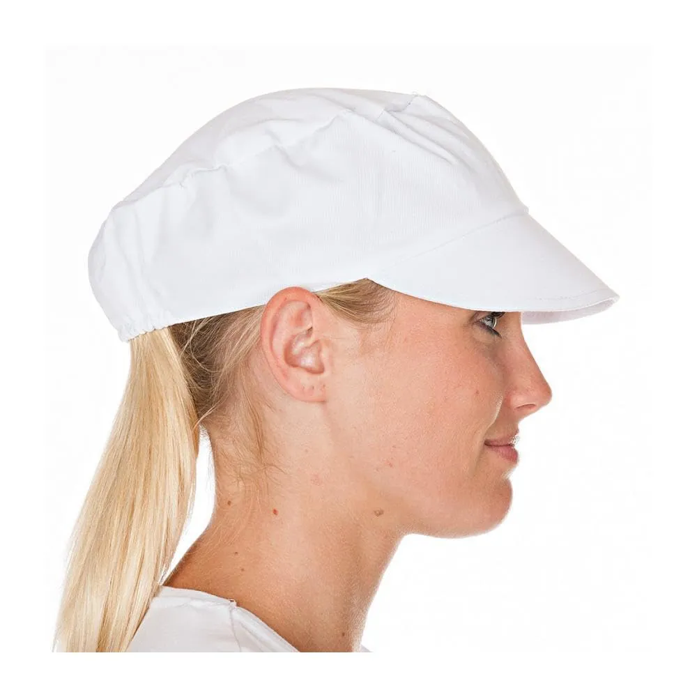 Hygostar Schildmütze Polycotton Kopfbedeckung weiß 10 Stück