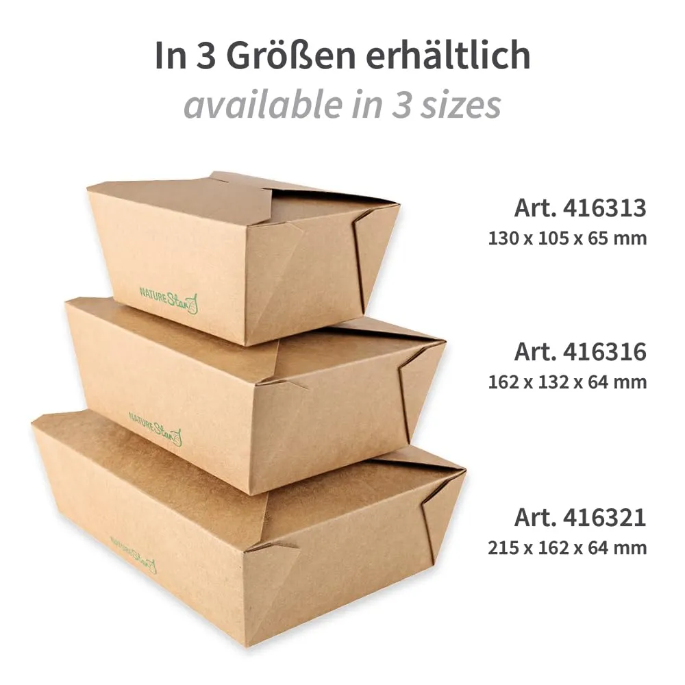 Franz Mensch NatureStar Foodboxen Menu Box 215x162mm 200 Stück PLA