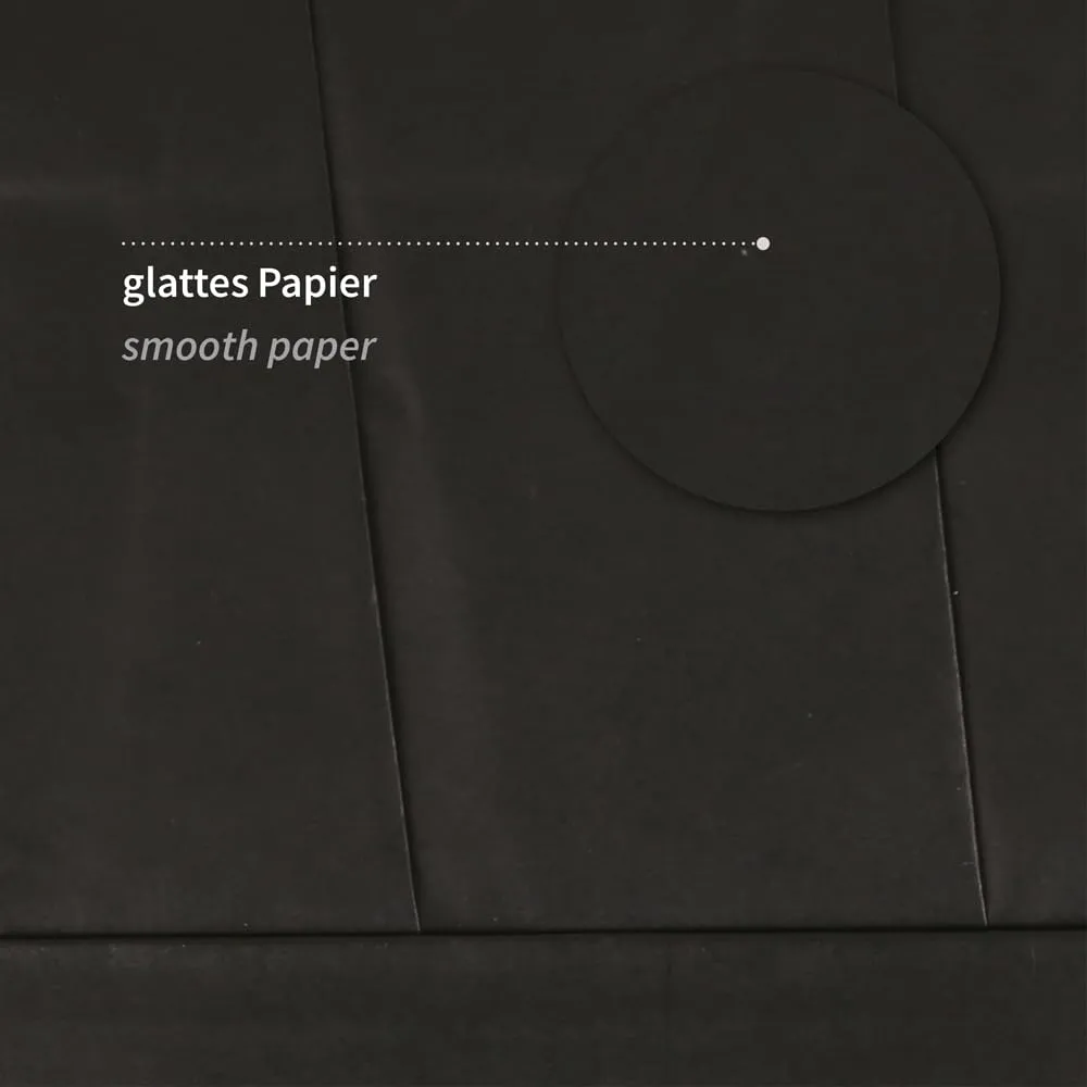 Hygostar Excellent Kochmütze Papier schwarz 250 Stück 22cm