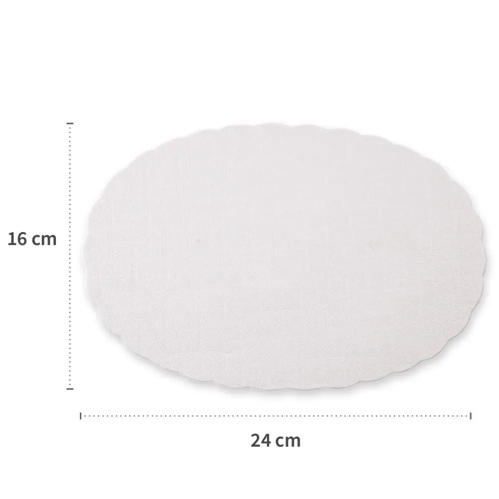 Hygostar Plattenpapier oval 24x16 cm 5000er weiß