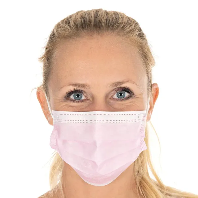 Hygostar Civil Use Mundschutz rosa 50 Stück 3-lagig