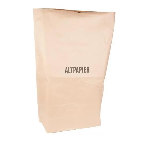 NatureStar Papiermüllsäcke 120 L Abfälle 100 Stück 2-lagig