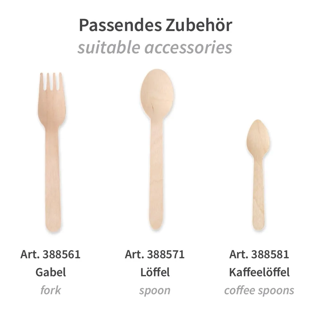 NatureStar Holzmesser 16cm 1000 Stück natur FSC geschliffen