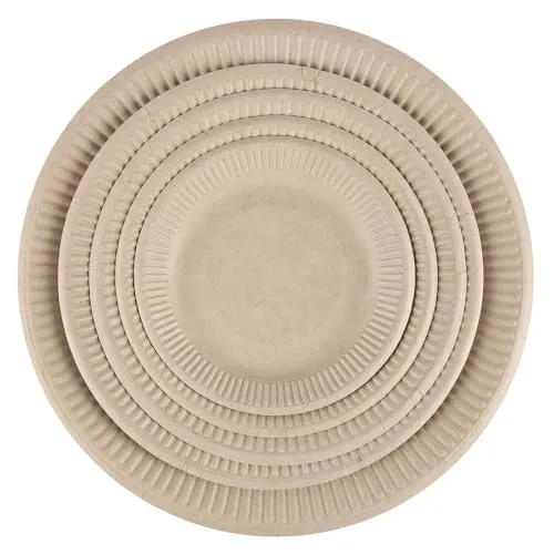 NATUREStar Imbissteller Zuckerrohr 25,4cm 500 Stück natur
