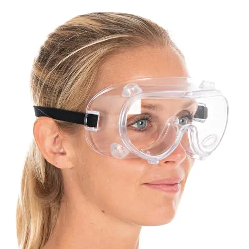 Hygostar Schutzbrille belüftet transparent Einheitsgröße 10 Stück