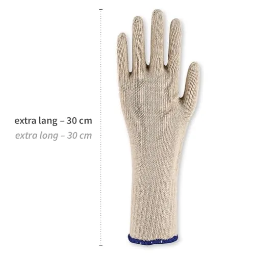 Franz Mensch Hygonorm Cuff Long Baumwollhandschuhe 24 Stück XL