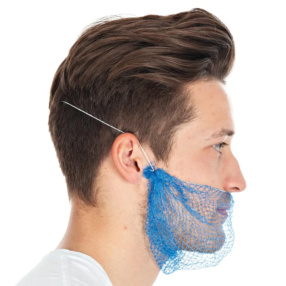 Hygostar Bartschutz Nylon detektierbar blau 36 Stück