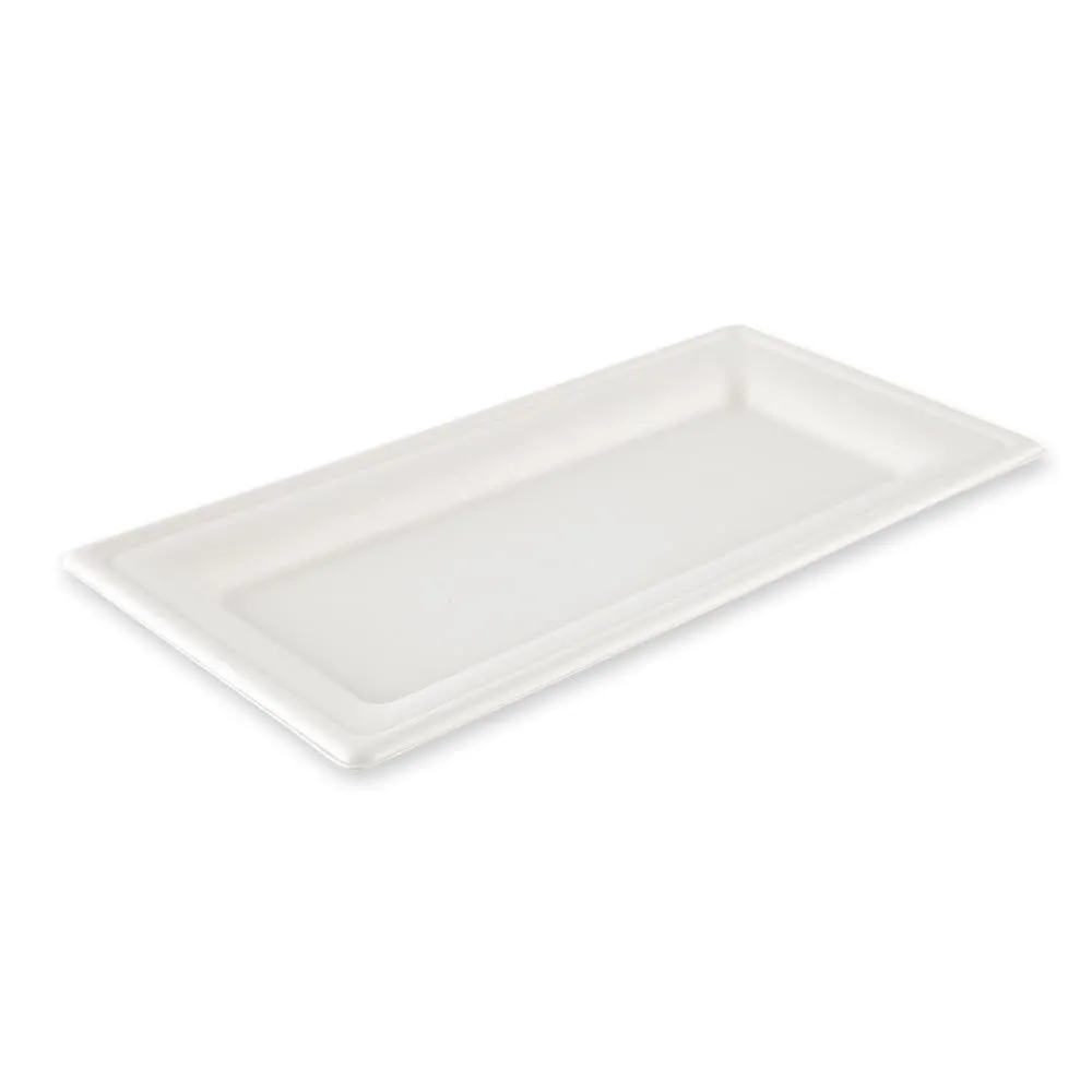 NatureStar Zuckerrohr Teller rechteckig 26x13cm 1000 Stück