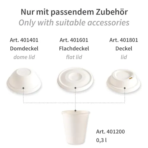 Franz Mensch NatureStar Kaffeebecher Zuckerrohr 300ml 1000er