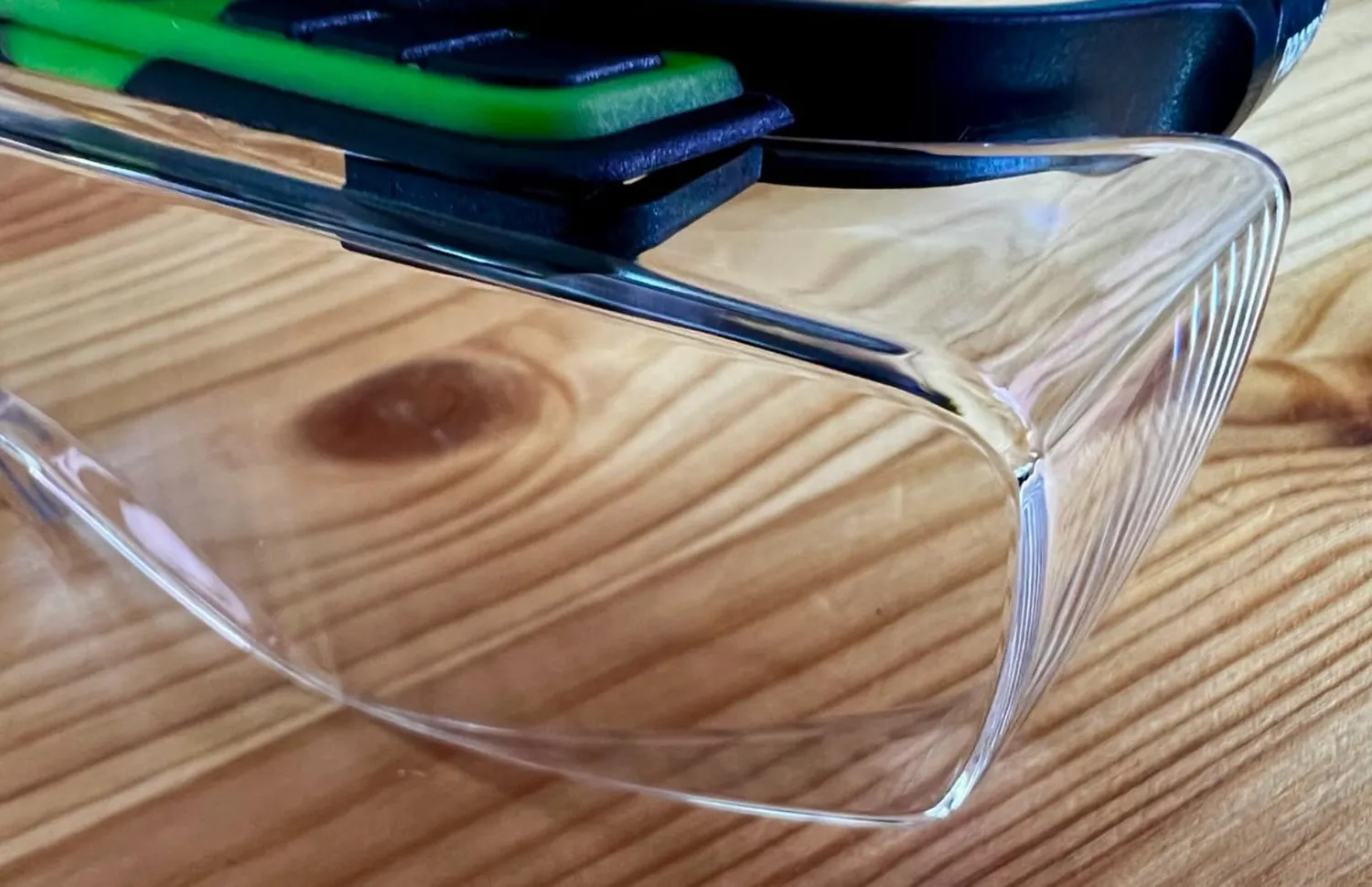 ProFit Kubik Schutzbrille Schwarz-Grün Überbrille klar