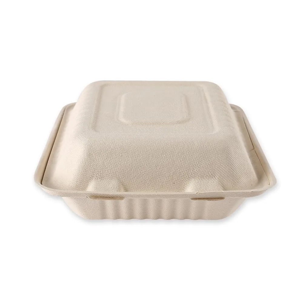 NatureStar Menübox 3-geteilt natur 1,1 L 250 Stück Klappdeckel