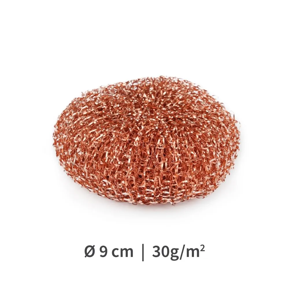 Hygoclean Kupfer Topfreiniger 9 cm 500 Stück Schwamm antibakteriell