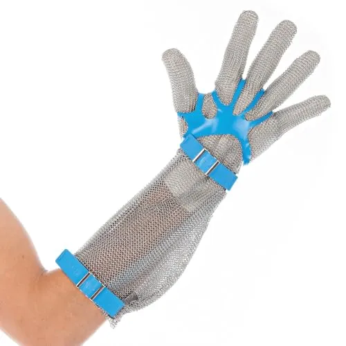 Hygostar Stechschutz-Handschuh Edelstahl XL mit Stulpe