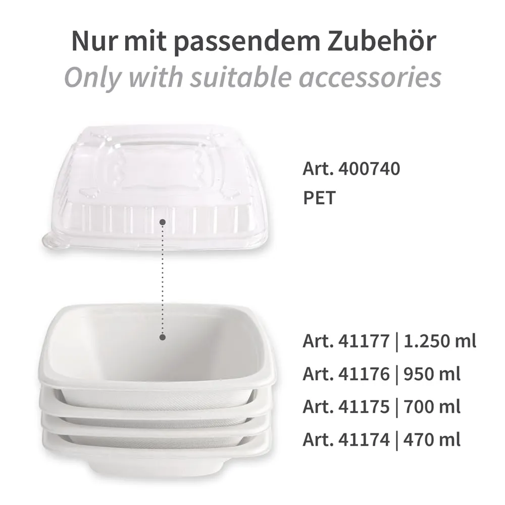 Franz Mensch NatureStar Deckel quadratische Schalen PET 300 St