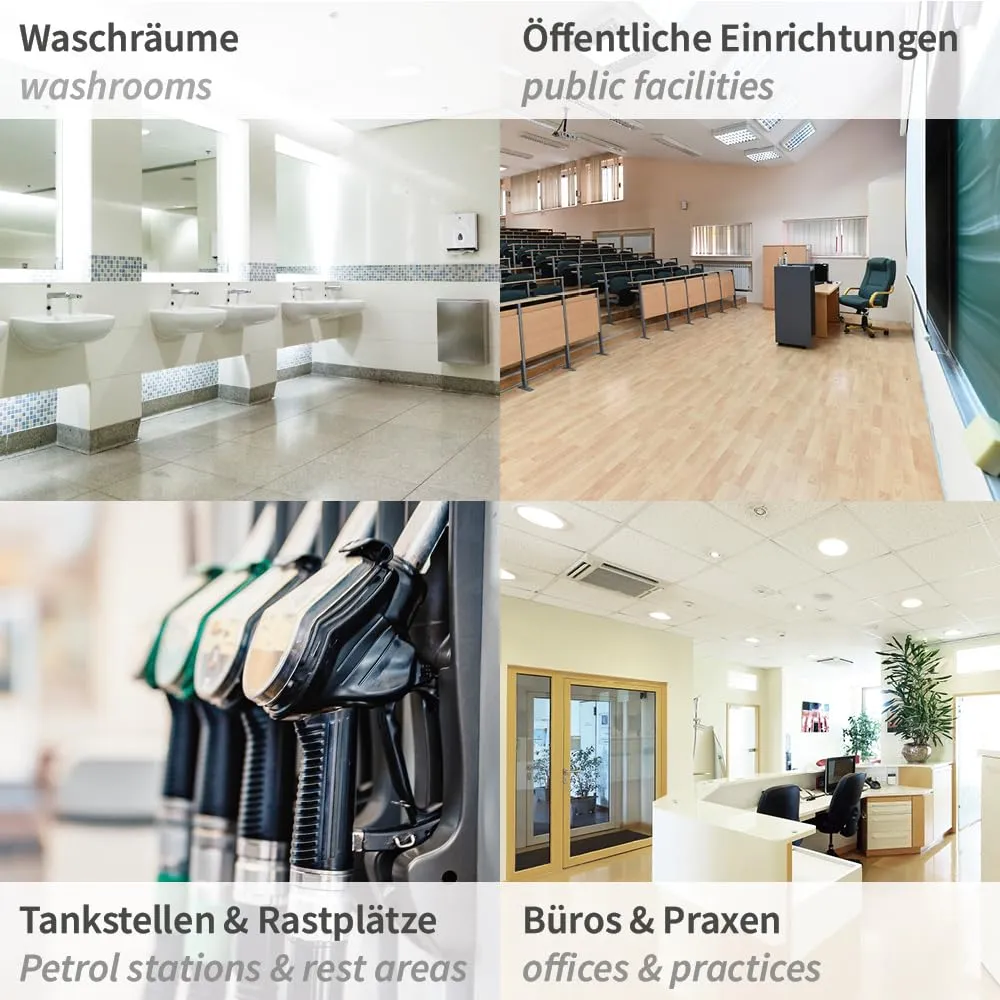Hygoclean Gitterkorb für Müllsäcke 60 l Metall weiß
