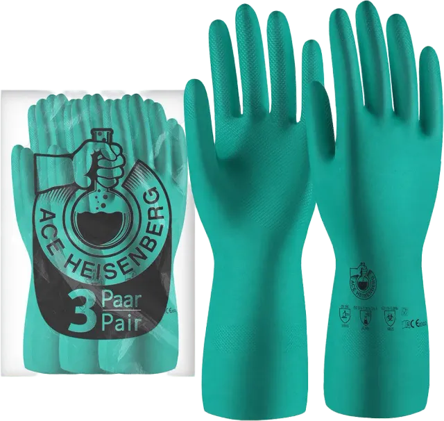 ACE Heisenberg Chemikalienhandschuhe 3 Paar Nitril