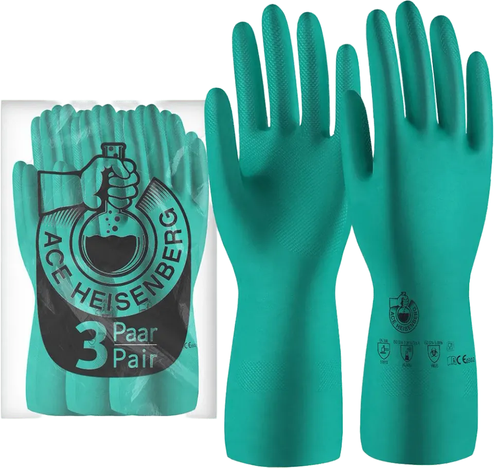 ACE Heisenberg Chemikalienhandschuhe 3 Paar Nitril