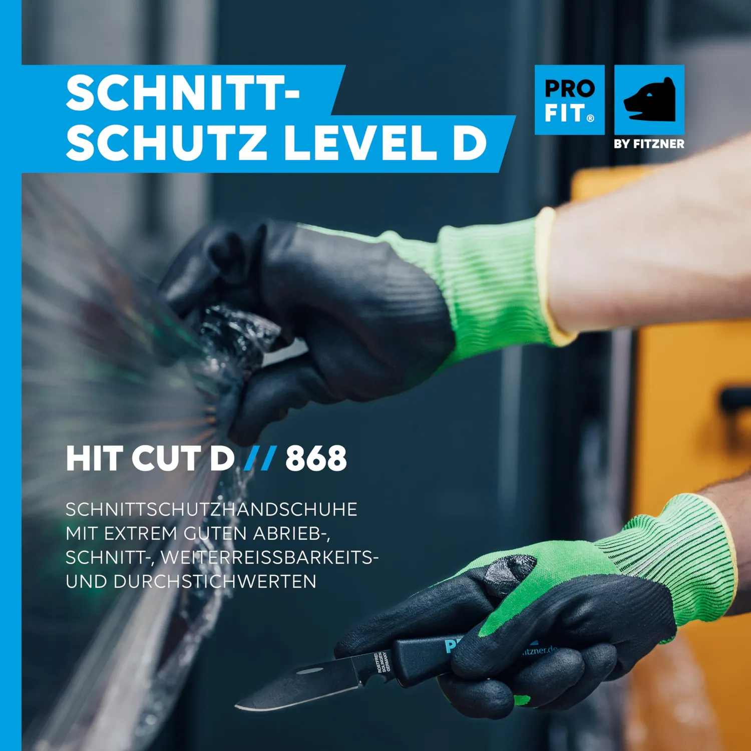 ProFit 868 Schnittschutzhandschuhe Gr.10 Nitril 3 Paar