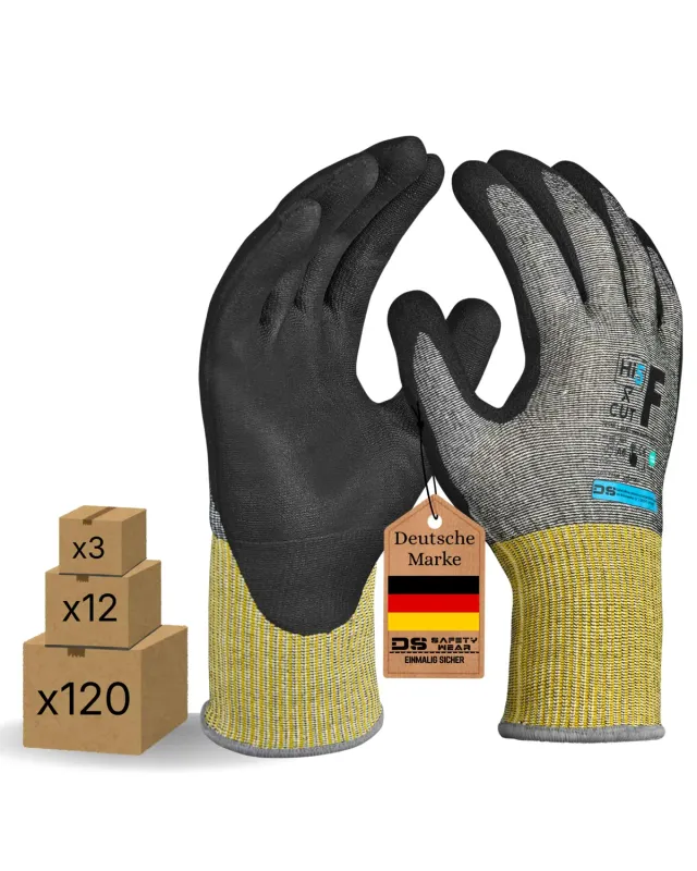 Hi5 X-Cut Schnittschutzhandschuhe XL 3 Stück Level F Nitril