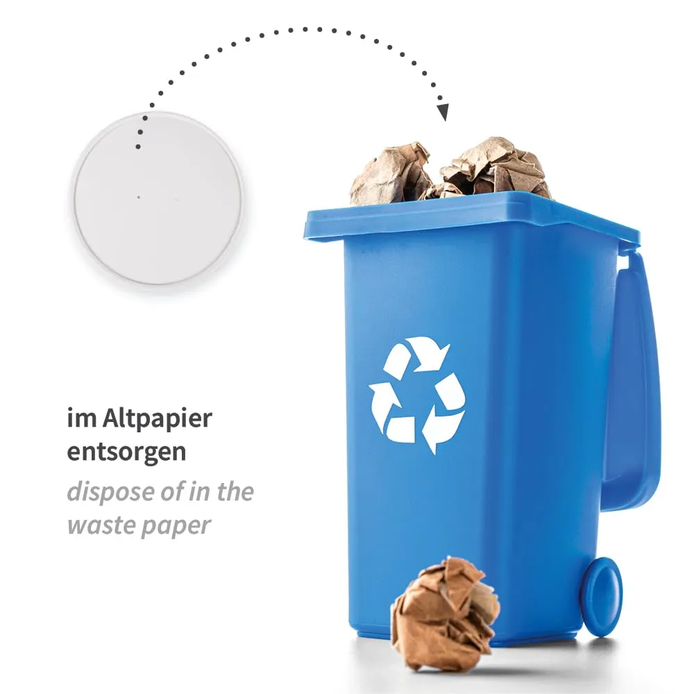 NatureStar Only Paper Salatdeckel Pappe weiß Ø15cm 300 Stück