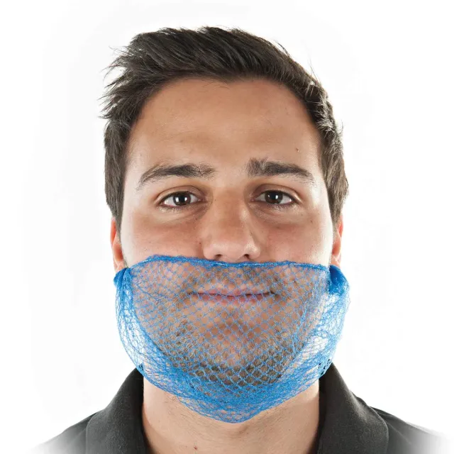 Hygostar Bartnetz detektierbar Bartmaske blau universal