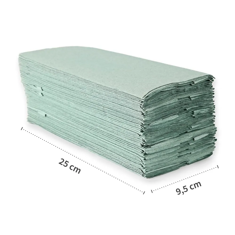 Hygoclean Papierhandtücher C-Falz grün 25x32cm 3648er