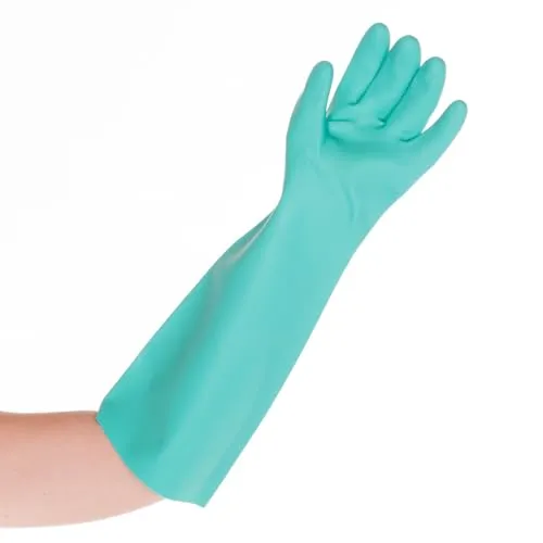 Hygostar Professional Long Chemiehandschuhe 24er Gr. 9/L grün