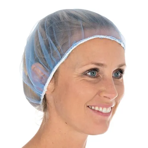 Hygostar Baretthauben Micromesh Nylon blau 1000 Stück