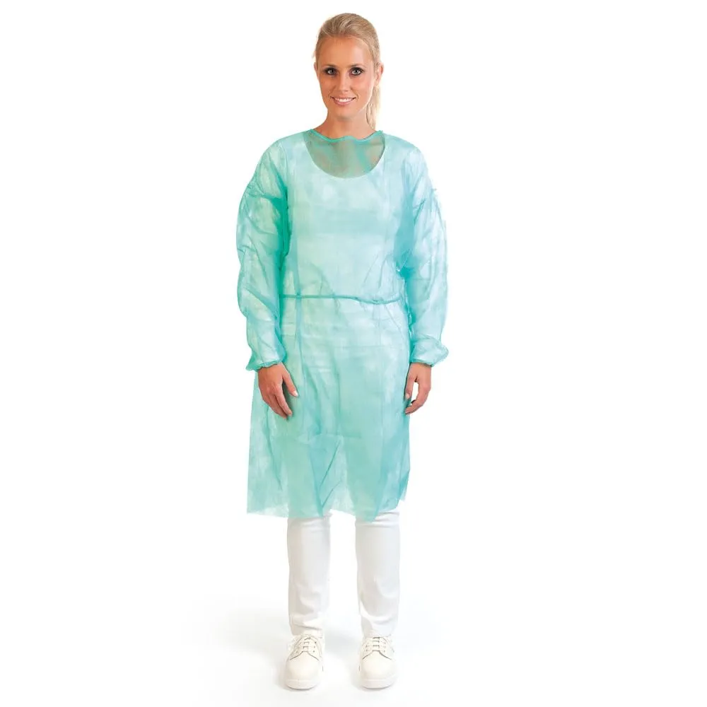 Hygostar Schutzset PP Schutzkleidung-Set 5-teilig 50 Stück grün