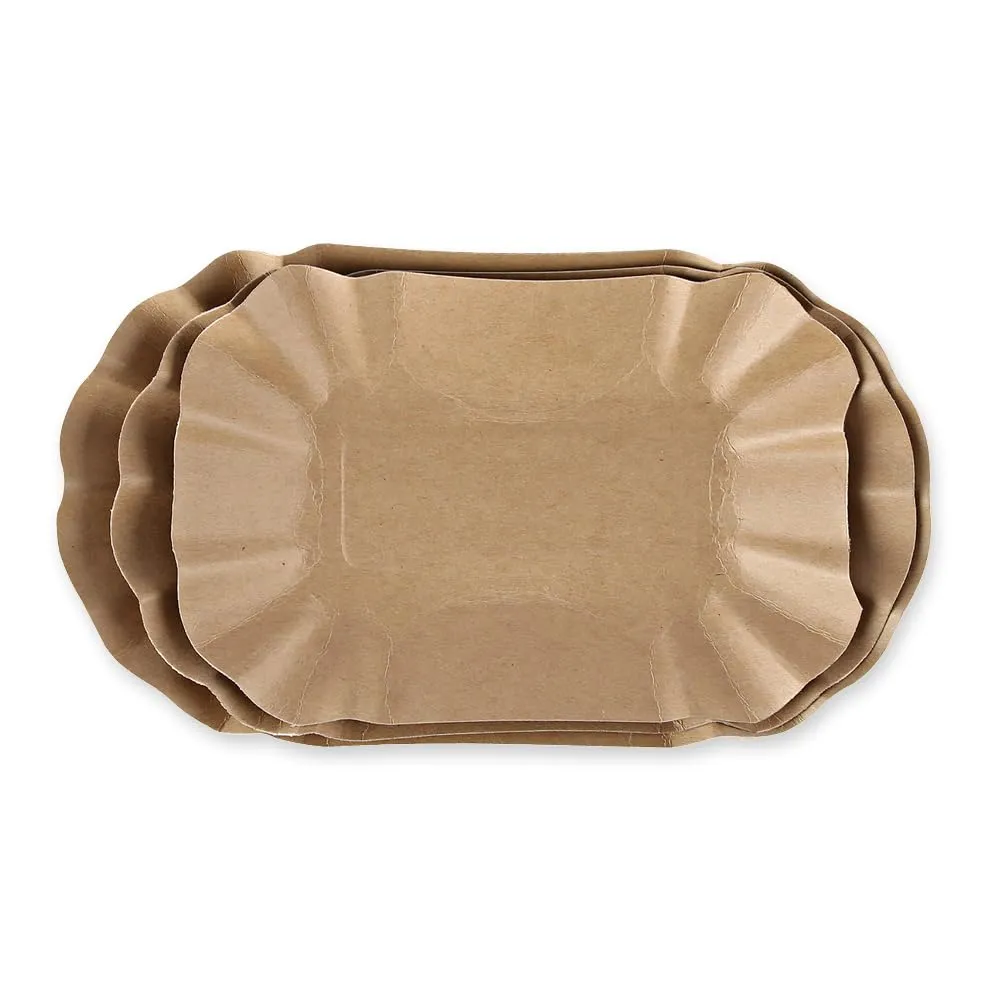 Franz Mensch NatureStar Pappschalen oval 11x19,5cm 1000 Stk Kraftpapier