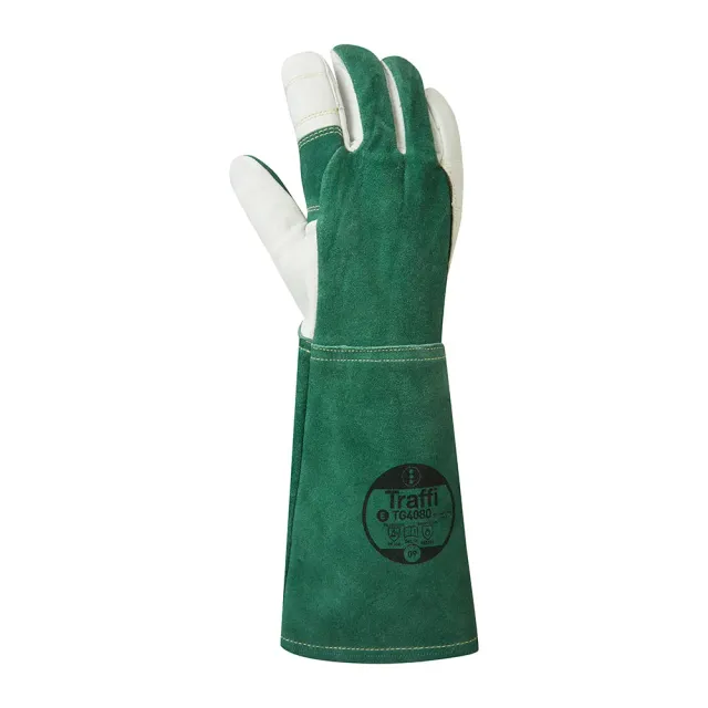 TraffiGlove TG4080 Schweißhandschuhe MIG Leder Schnittschutz E